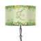 Tropical Leaves Border 12" Drum Lamp Shade - Fabric (Personalized)