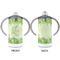 Tropical Leaves Border 12 oz Stainless Steel Sippy Cups - APPROVAL