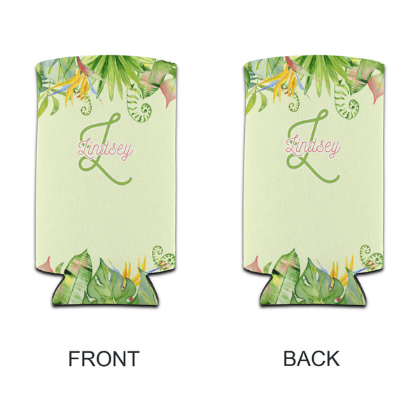 Tropical Leaves Border 12oz Tall Can Sleeve - APPROVAL