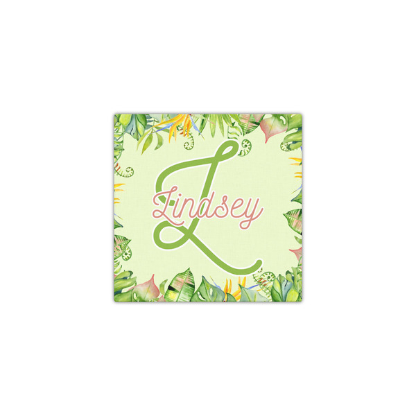 Tropical Leaves Border 12x12 - Canvas Print - Front View