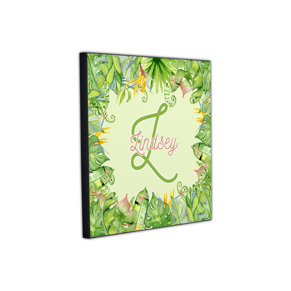 Tropical Leaves Border 12x12 Wood Print - Angle View