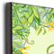 Tropical Leaves Border 12x12 Wood Print - Closeup