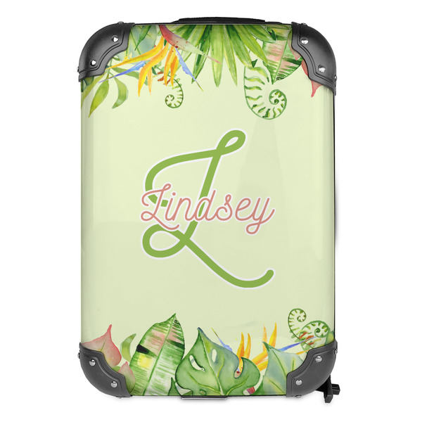 Tropical Leaves Border 13" Hard Shell Backpacks - FRONT