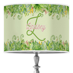 Tropical Leaves Border Drum Lamp Shade (Personalized)
