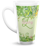 Tropical Leaves Border Latte Mug (Personalized)
