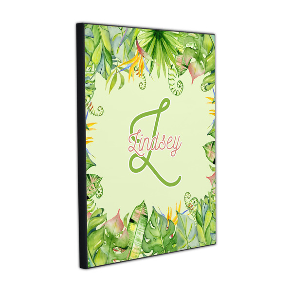 Custom Tropical Leaves Border Wood Prints (Personalized)