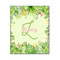 Tropical Leaves Border Wood Print - 16x20 (Personalized)