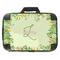 Tropical Leaves Border 18" Laptop Briefcase - FRONT