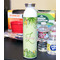 Tropical Leaves Border 20oz Water Bottles - Full Print - In Context