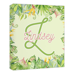 Tropical Leaves Border Canvas Print - 20x24 (Personalized)