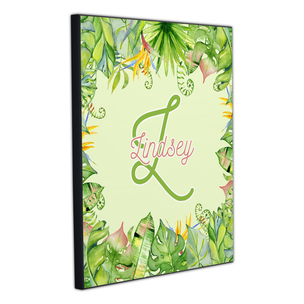 Tropical Leaves Border 20x24 Wood Print - Angle View