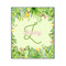 Tropical Leaves Border 20x24 Wood Print - Front View