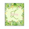 Tropical Leaves Border Wood Print - 20x24 (Personalized)