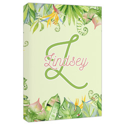 Tropical Leaves Border Canvas Print - 20x30 (Personalized)