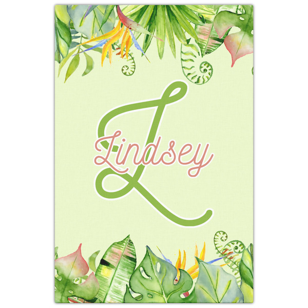 Tropical Leaves Border 20x30 - Canvas Print - Front View