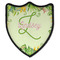 Tropical Leaves Border 3 Point Shield