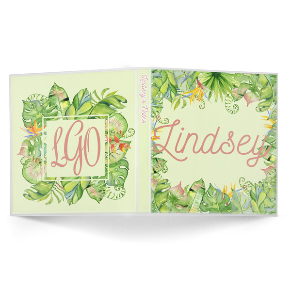 Tropical Leaves Border 3-Ring Binder Approval- 1in