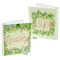 Tropical Leaves Border 3-Ring Binder Front and Back