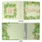 Tropical Leaves Border 3 Ring Binders - Full Wrap - 2" - APPROVAL