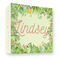 Tropical Leaves Border 3 Ring Binders - Full Wrap - 3" - FRONT