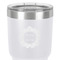 Tropical Leaves Border 30 oz Stainless Steel Ringneck Tumbler - White - Close Up