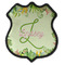 Tropical Leaves Border 4 Point Shield