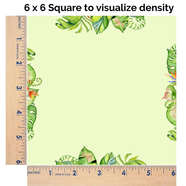 Tropical Leaves Border 6x6 Swatch of Fabric