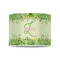 Tropical Leaves Border 8" Drum Lampshade - FRONT (Poly Film)