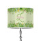 Tropical Leaves Border 8" Drum Lampshade - ON STAND (Poly Film)