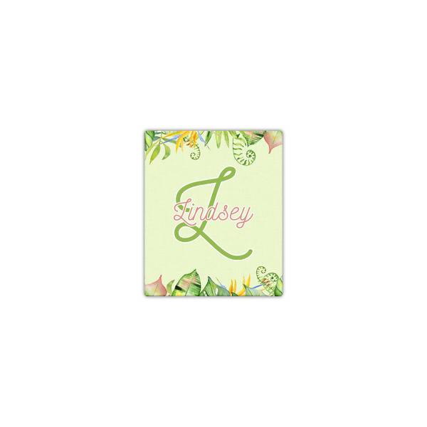 Custom Tropical Leaves Border Canvas Print - 8x10 (Personalized)