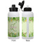 Tropical Leaves Border Aluminum Water Bottle - White APPROVAL