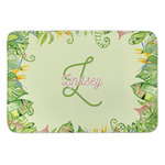 Tropical Leaves Border Anti-Fatigue Kitchen Mat (Personalized)