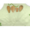 Tropical Leaves Border Apron - Pocket Detail with Props