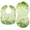 Tropical Leaves Border Baby Bib & Burp Set - Approval (new bib & burp)