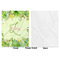 Tropical Leaves Border Baby Blanket (Single Sided - Printed Front, White Back)
