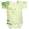 Tropical Leaves Border Baby Bodysuit 3-6 (Personalized)