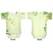 Tropical Leaves Border Baby Bodysuit Approval