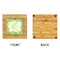 Tropical Leaves Border Bamboo Trivet with 6" Tile - APPROVAL