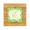 Tropical Leaves Border Bamboo Trivet with Ceramic Tile Insert (Personalized)