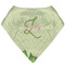 Tropical Leaves Border Bandana Bib (Personalized)