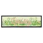 Tropical Leaves Border Bar Mat (Personalized)