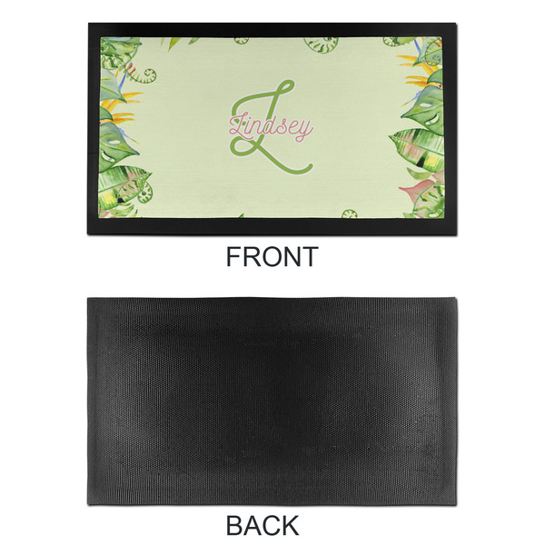 Tropical Leaves Border Bar Mat - Small - APPROVAL