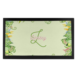Tropical Leaves Border Bar Mat - Small (Personalized)