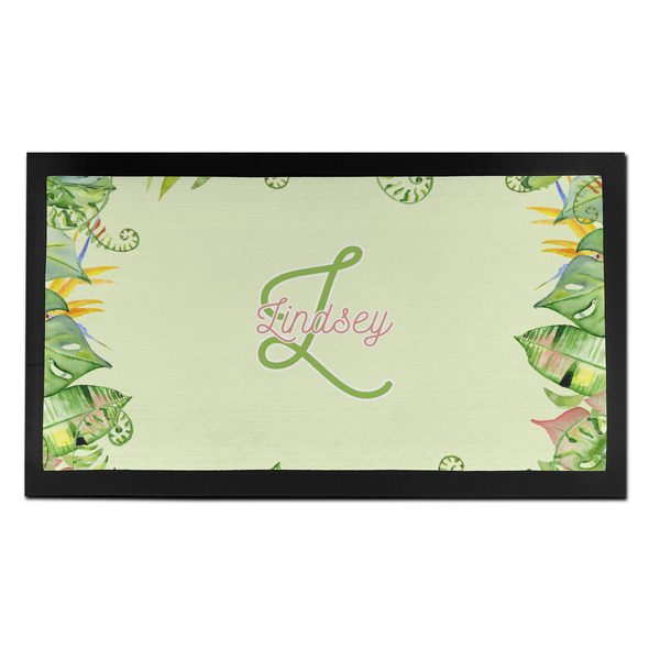 Tropical Leaves Border Bar Mat - Small - FRONT
