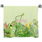 Tropical Leaves Border Bath Towel (Personalized)
