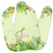 Tropical Leaves Border Bibs - Main New and Old
