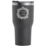 Tropical Leaves Border RTIC Tumbler - 30 oz (Personalized)