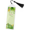Tropical Leaves Border Bookmark with tassel - Flat