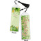Tropical Leaves Border Bookmark with tassel - Front and Back
