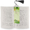 Tropical Leaves Border Bookmark with tassel - In book